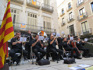 Diada Nacional 2014. Sardanes i concentraci&oacute; a la pla&ccedil;a del Vi