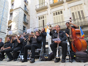 Diada Nacional 2014. Sardanes i concentraci&oacute; a la pla&ccedil;a del Vi
