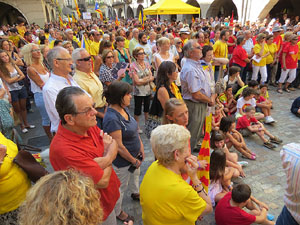 Diada Nacional 2014. Sardanes i concentraci&oacute; a la pla&ccedil;a del Vi