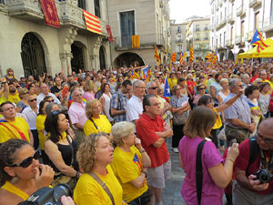 Diada Nacional 2014. Sardanes i concentraci&oacute; a la pla&ccedil;a del Vi