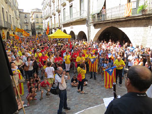 Diada Nacional 2014. Sardanes i concentraci&oacute; a la pla&ccedil;a del Vi
