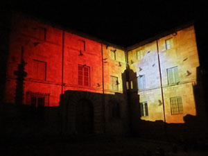 Girona, ciutat de festivals. Festival Internacional de Mapping, FIMG. Fa&ccedil;ana de la  Casa Pastors