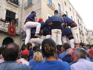 Fires de Sant Narc&iacute;s 2013. Diada castellera a la pla&ccedil;a del Vi