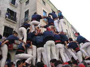 Fires de Sant Narc&iacute;s 2013. Diada castellera a la pla&ccedil;a del Vi