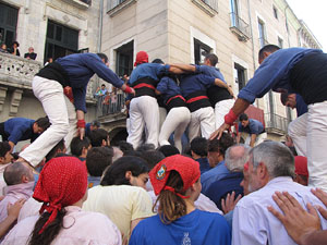 Fires de Sant Narc&iacute;s 2013. Diada castellera a la pla&ccedil;a del Vi