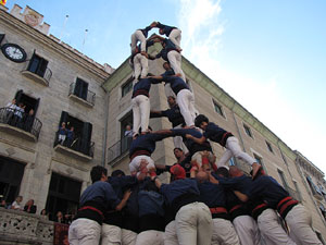 Fires de Sant Narc&iacute;s 2013. Diada castellera a la pla&ccedil;a del Vi