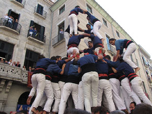 Fires de Sant Narc&iacute;s 2013. Diada castellera a la pla&ccedil;a del Vi