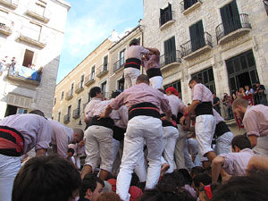 Fires de Sant Narc&iacute;s 2013. Diada castellera a la pla&ccedil;a del Vi