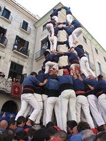 Fires de Sant Narc&iacute;s 2013. Diada castellera a la pla&ccedil;a del Vi