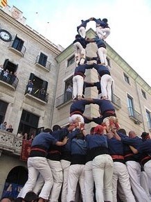 Fires de Sant Narc&iacute;s 2013. Diada castellera a la pla&ccedil;a del Vi