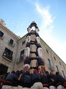 Fires de Sant Narc&iacute;s 2013. Diada castellera a la pla&ccedil;a del Vi