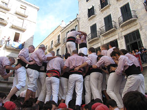 Fires de Sant Narc&iacute;s 2013. Diada castellera a la pla&ccedil;a del Vi