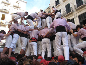Fires de Sant Narc&iacute;s 2013. Diada castellera a la pla&ccedil;a del Vi