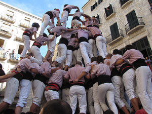 Fires de Sant Narc&iacute;s 2013. Diada castellera a la pla&ccedil;a del Vi