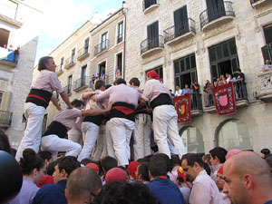 Fires de Sant Narc&iacute;s 2013. Diada castellera a la pla&ccedil;a del Vi