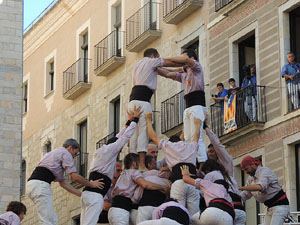 Fires de Sant Narc&iacute;s 2013. Diada castellera a la pla&ccedil;a del Vi