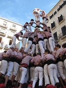 Fires de Sant Narc&iacute;s 2013. Diada castellera a la pla&ccedil;a del Vi