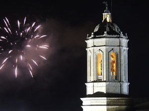 Fires de Sant Narc&iacute;s 2013. Castell de focs artificials