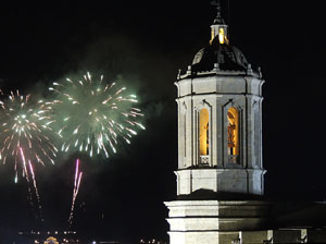 Fires de Sant Narc&iacute;s 2013. Castell de focs artificials