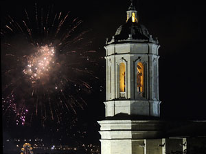 Fires de Sant Narc&iacute;s 2013. Castell de focs artificials
