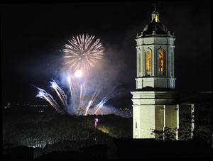 Fires de Sant Narc&iacute;s 2013. Castell de focs artificials