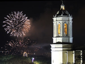 Fires de Sant Narc&iacute;s 2013. Castell de focs artificials