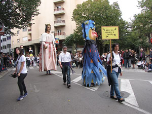 Fires de Sant Narc&iacute;s 2013. Trobada de gegants: la cercavila