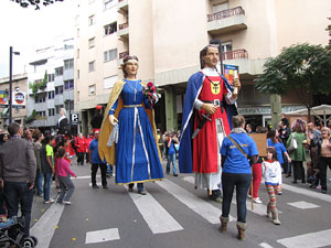 Fires de Sant Narc&iacute;s 2013. Trobada de gegants: la cercavila