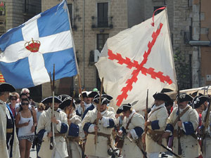 Girona resisteix! Jornades de recreaci&oacute; hist&ograve;rica de la Guerra de Successi&oacute;. Escaramussa al Pont de Pedra