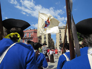 Girona resisteix! Jornades de recreaci&oacute; hist&ograve;rica de la Guerra de Successi&oacute;. Escaramussa al Pont de Pedra