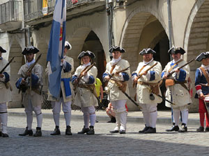 Girona resisteix! Jornades de recreaci&oacute; hist&ograve;rica de la Guerra de Successi&oacute;. Presentaci&oacute; i jurada de bandera