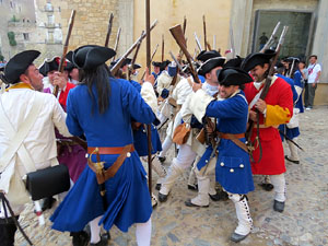Girona resisteix! Jornades de recreaci&oacute; hist&ograve;rica de la Guerra de Successi&oacute;. Recreaci&oacute; dels combats de 1705