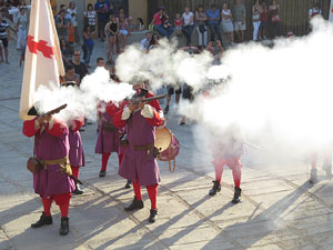 Girona resisteix! Jornades de recreaci&oacute; hist&ograve;rica de la Guerra de Successi&oacute;. Recreaci&oacute; dels combats de 1705
