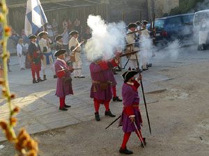 Girona resisteix! Jornades de recreaci&oacute; hist&ograve;rica de la Guerra de Successi&oacute;. Recreaci&oacute; dels combats de 1705