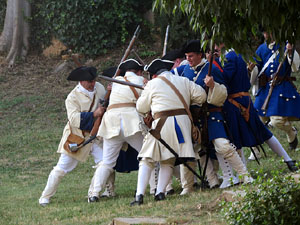 Girona resisteix! Jornades de recreaci&oacute; hist&ograve;rica de la Guerra de Successi&oacute;. Recreaci&oacute; dels combats de 1705