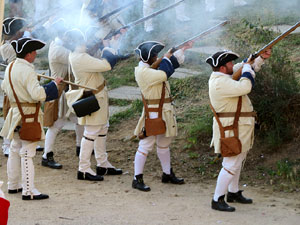 Girona resisteix! Jornades de recreaci&oacute; hist&ograve;rica de la Guerra de Successi&oacute;. Recreaci&oacute; dels combats de 1705