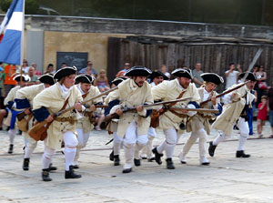 Girona resisteix! Jornades de recreaci&oacute; hist&ograve;rica de la Guerra de Successi&oacute;. Recreaci&oacute; dels combats de 1705