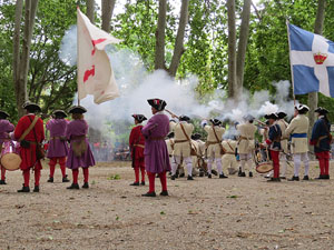 Girona resisteix! Jornades de recreaci&oacute; hist&ograve;rica de la Guerra de Successi&oacute;. Recreaci&oacute; dels setges de 1710 i 1712