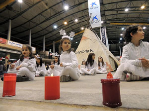 Inauguraci&oacute; de la pista de gel i tobogan de gel a Fira de Girona