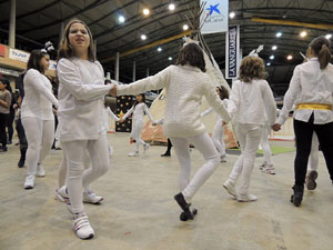 Inauguraci&oacute; de la pista de gel i tobogan de gel a Fira de Girona