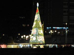 Els carrers il&middot;luminats per Nadal