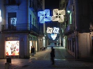 Els carrers il&middot;luminats per Nadal