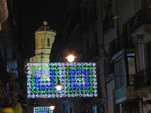 Els carrers il&middot;luminats per Nadal