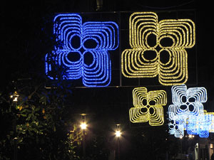 Els carrers il&middot;luminats per Nadal