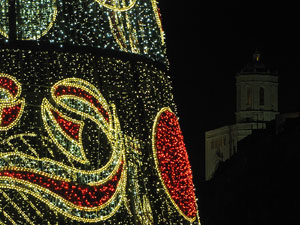 Els carrers il&middot;luminats per Nadal