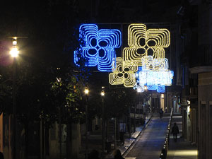 Els carrers il&middot;luminats per Nadal