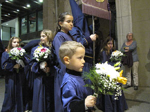 Setmana Santa 2014 a Girona. Process&oacute; del Sant Enterrament