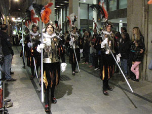 Setmana Santa 2014 a Girona. Process&oacute; del Sant Enterrament