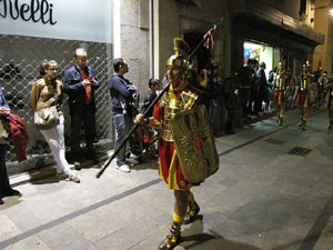 Setmana Santa 2014 a Girona. Process&oacute; del Sant Enterrament