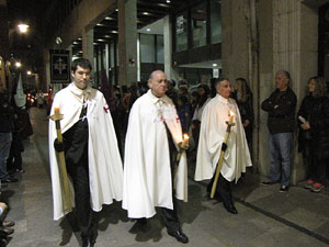 Setmana Santa 2014 a Girona. Process&oacute; del Sant Enterrament